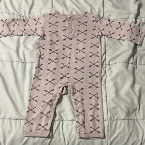BOGO Baby One Piece with Cross Pattern - Gray